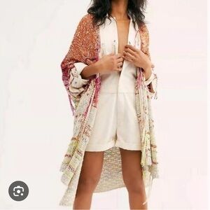 Free People NWT $298 Skies The Limit Cardi Desert Dream Combo XS